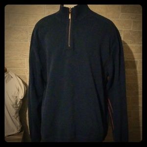 Tommy Bahama 1/4 zip Pullover Sweater (pit vent)